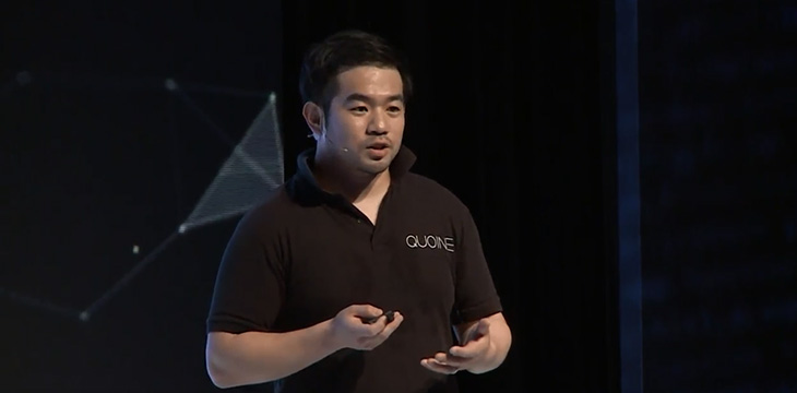 Katsuya Konno presents Quoine at the CoinGeek Conference