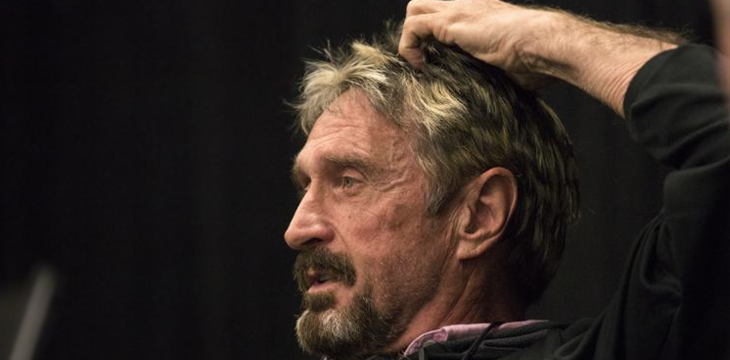 John McAfee’s ‘unhackable’ Bitfi wallet gets hacked—again