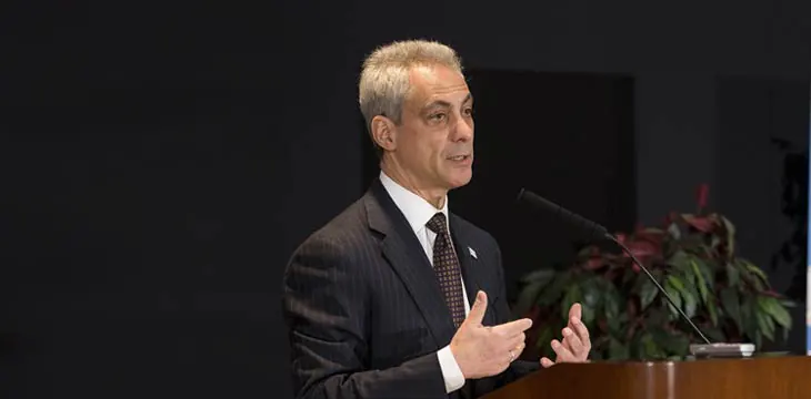 Crypto adoption is "inevitable," says Chicago mayor Rahm Emanuel