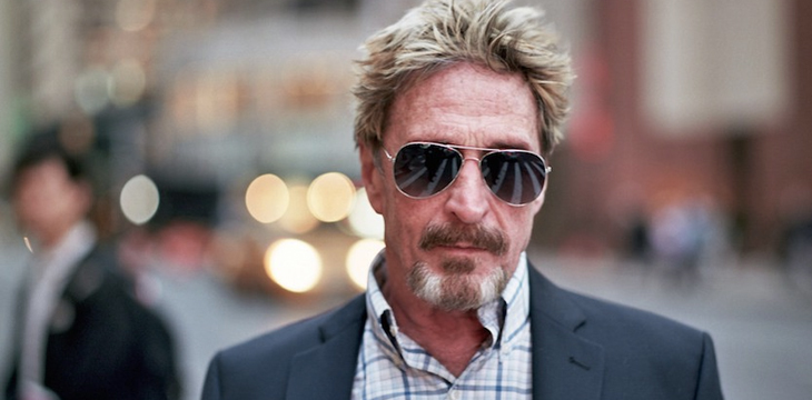 ‘Irresponsible tweets’ land John McAfee in hot water with Skycoin