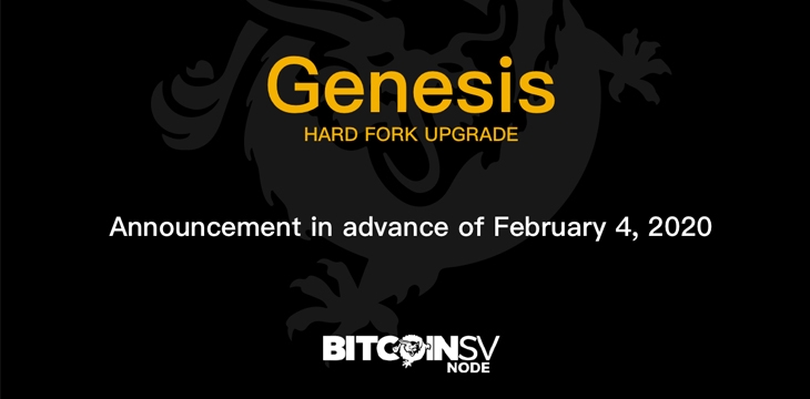 Bitcoin SV Genesis hard fork implementation plan announced