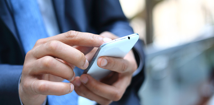 businessman using a mobile phone