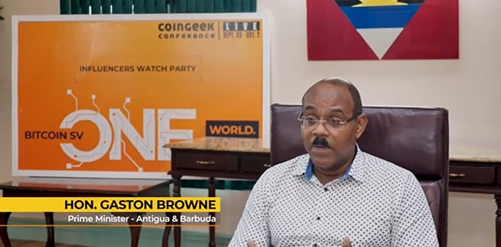 Antigua PM talks CoinGeek Live 2020 watch party experience