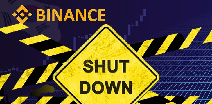 Binance Korea shutdown