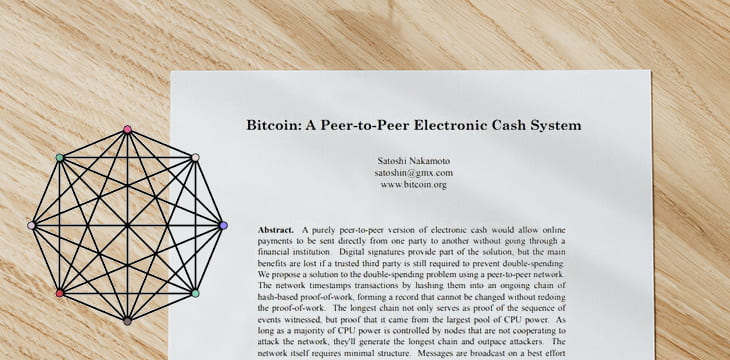 Bitcoin whitepaper plus Theory of Bitcoin logo