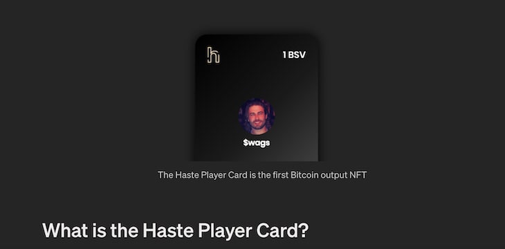 Haste launches Player Cards, NFTs with utility