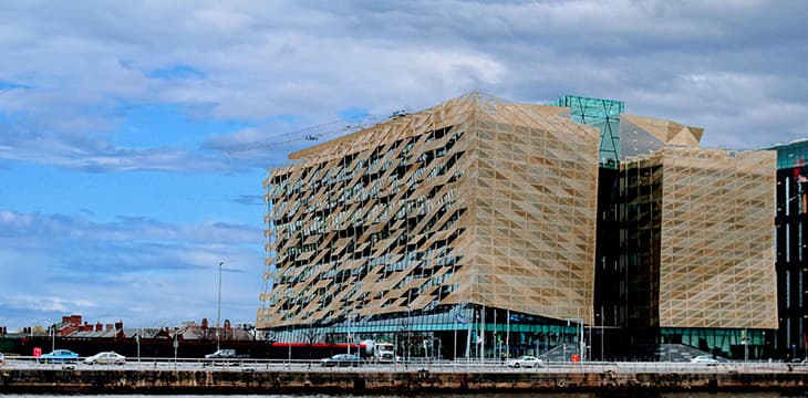 The Irish Central Bank Building at North Wall Quay