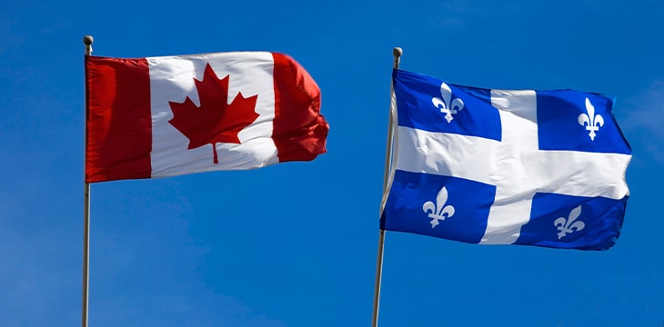 Canada and Quebec Flags