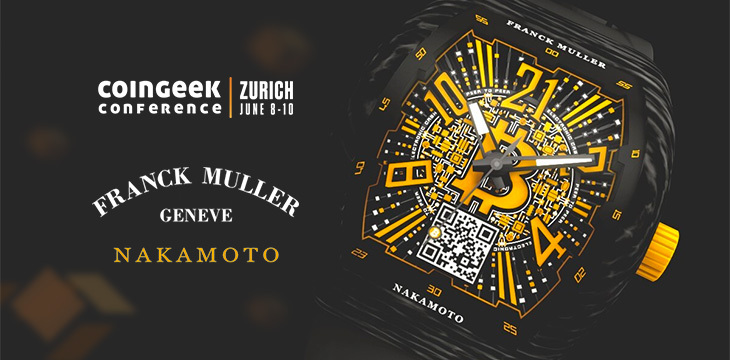 CoinGeek Conference - Franck Muller watch