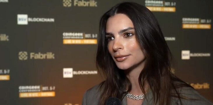 Emily Ratajkowski on CoinGeek Backstage