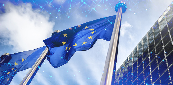 EU flag blockchain