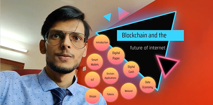 Rohan Sharan discussing Blockchain and the future of Internet