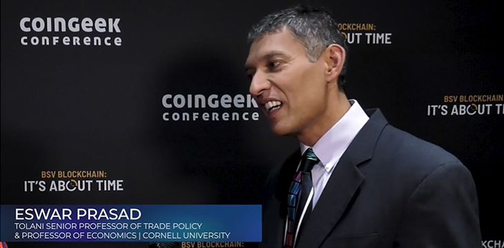 Eswar Prasad on Coingeek Backstage