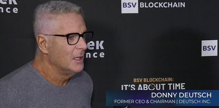 Donny Deutsch on CG backstage