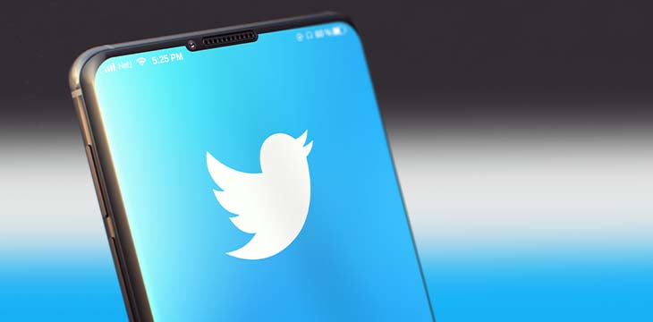 KYIV, UKRAINE-JUNE, 2020: Twitter Mobile Application on the Smart Phone Screen. Close Up Studio Shot of Smartphone with Twitter Application.