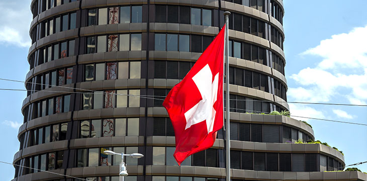 Flag and Building