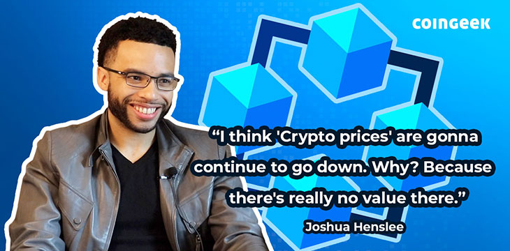 Joshua Henslee talks about price predictions 2022