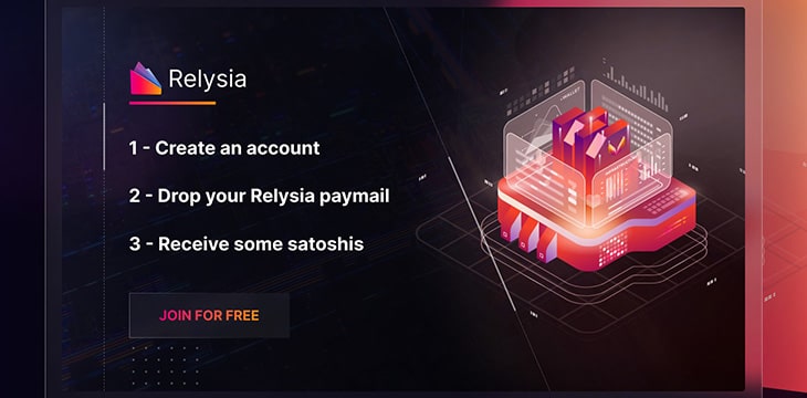 Relysia web wallet is now open for business