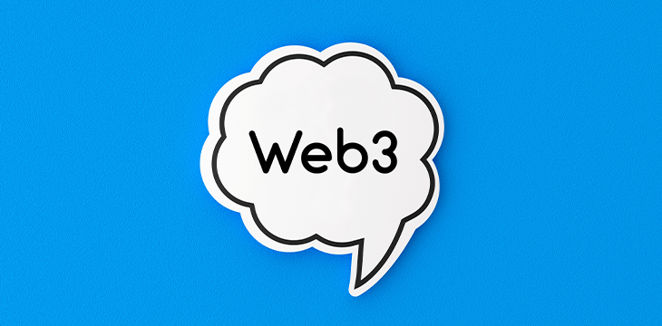 Speech bubble and web 3