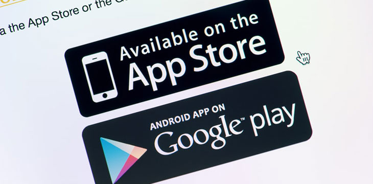 google play store and apple app store