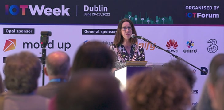 Alison Gilliand - Former Lord Mayor of Dublin in Global IoT Summit Dublin