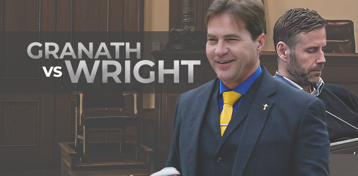 Granath vs Wright trial image