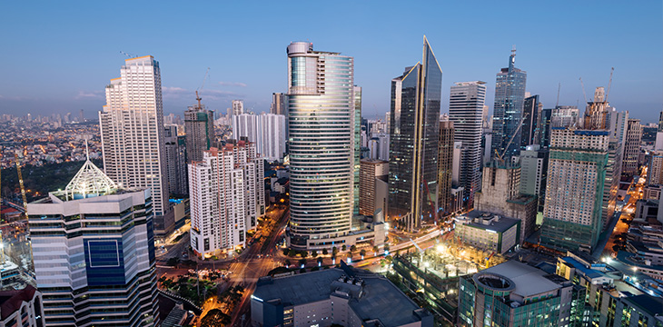 Makati Metro Manila Skyline