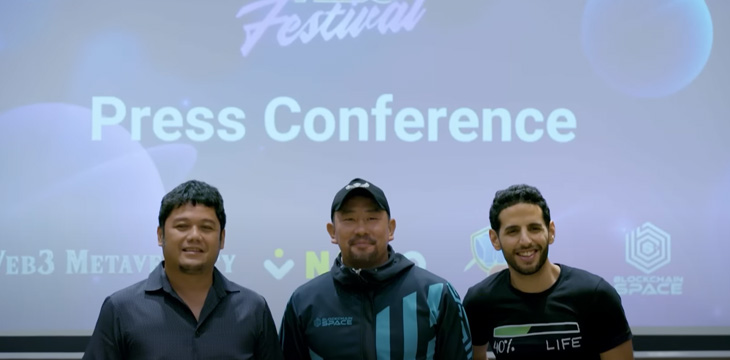 Gabby Dizon, Nuseir Yassin, and Nas at Philippine Web3 Festival