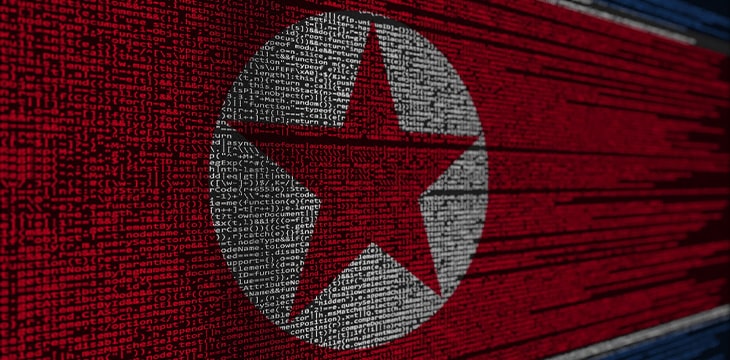 codes on North Korean flag