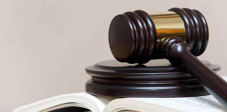 Wooden Gavel and Books