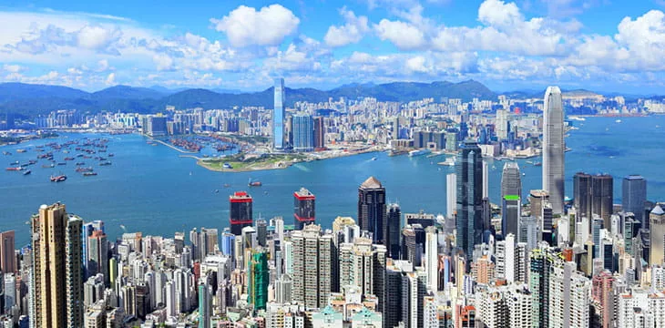 Hong Kong skyline and cityscape at daytime