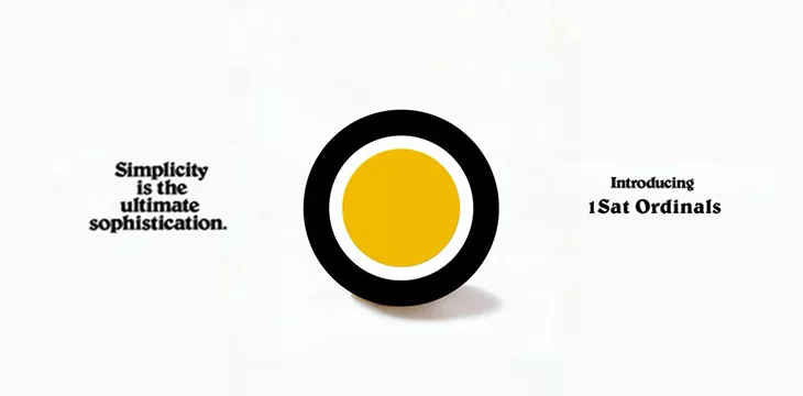 Introducing 1Sat Ordinals. Simplicity is the ultimate sophistication.