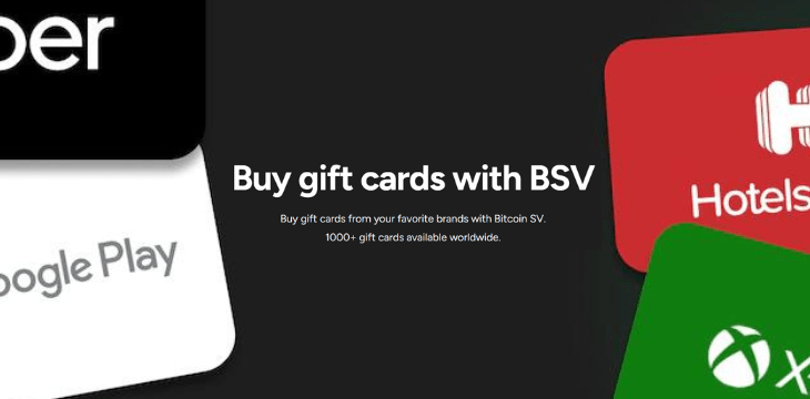 Banner of eGift Cards by HandCash