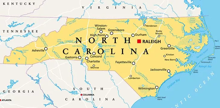 Map of North Carolina