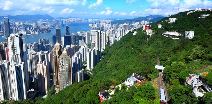 Cityscape view of Hong Kong at daytime