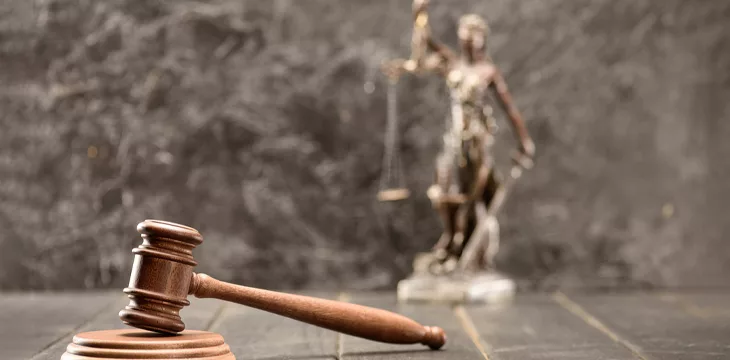 gavel and lady justice