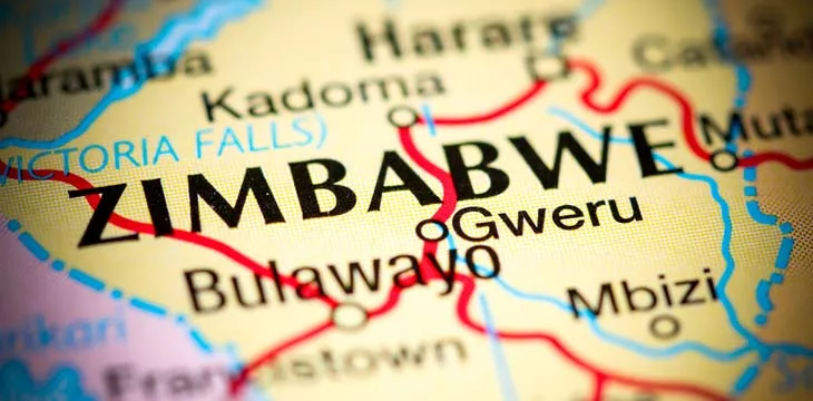 Map of Zimbabwe