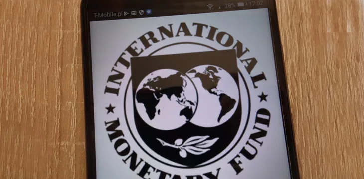 IMF logo on tablet viewing