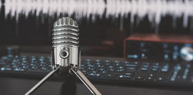 Microphone on a table