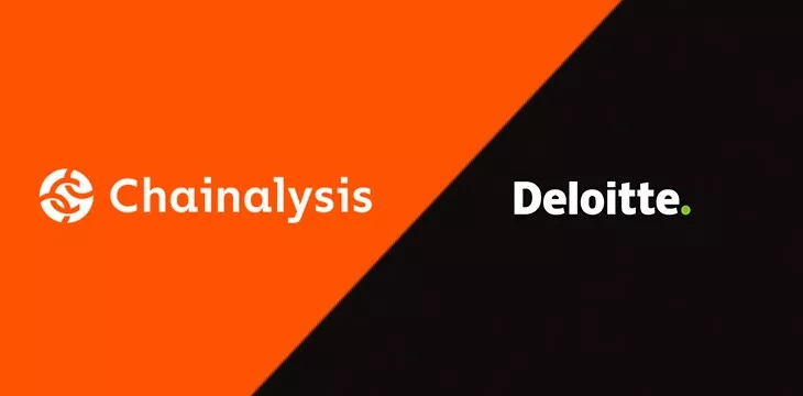 logos of chainalysis and deloitte