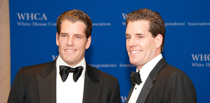 Entrepreneurs Cameron Winklevoss, Tyler Winklevoss