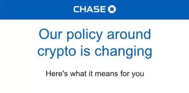 Chase UK digital bank to block cryptocurrency purchases