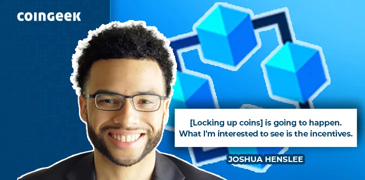 Joshua Henslee locking up Bitcoins