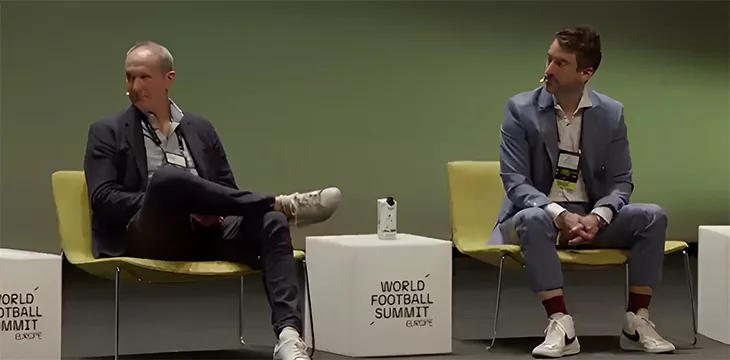 Olly Dale and Tim Jäger at the World Football Summit