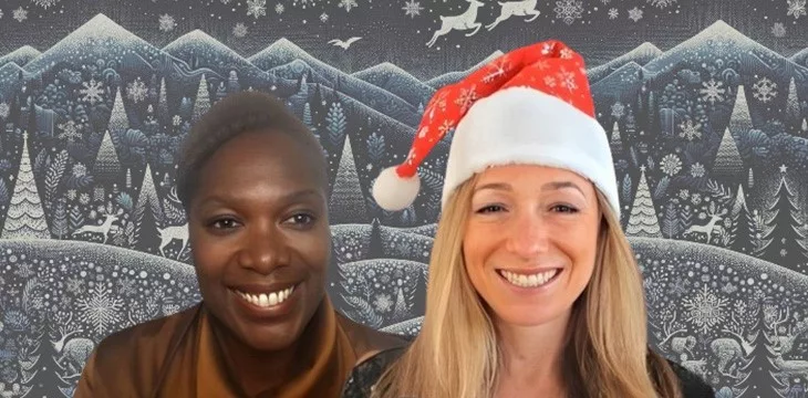 Osmin Callis and Becky Liggero on the CoinGeek Conversations Christmas quiz