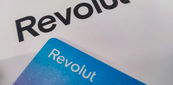 Krakow, Poland, May 19, 2022: Revolut logo