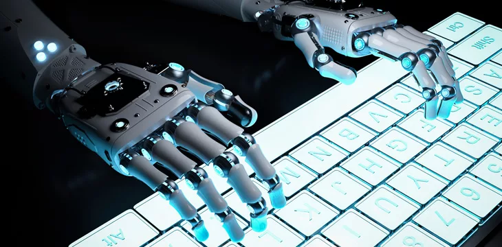 Robot hand with keyboard