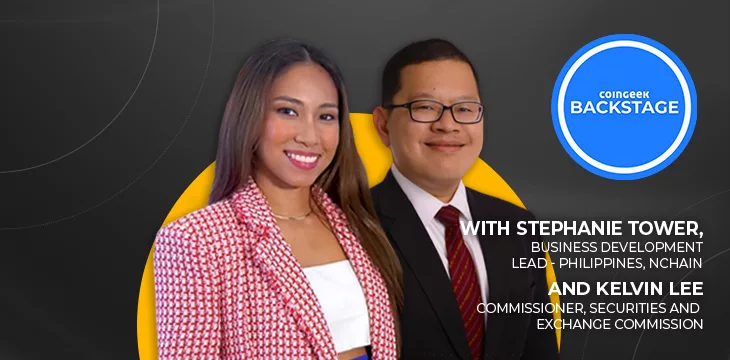 Stephanie Tower and Kelvin Lee on CoinGeek backstage