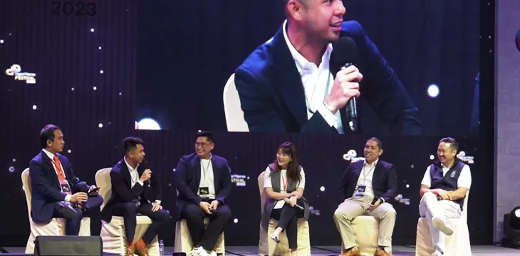 Franco Varona, Gregorio Mantaring, Katrina Chan, Rene Cuartero, Kristoffer Briones, Moises Benedict Carandang at the Digital Pilipas Festival 2023