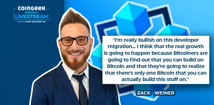 Zack Weiner on CoinGeek Weekly Livestream